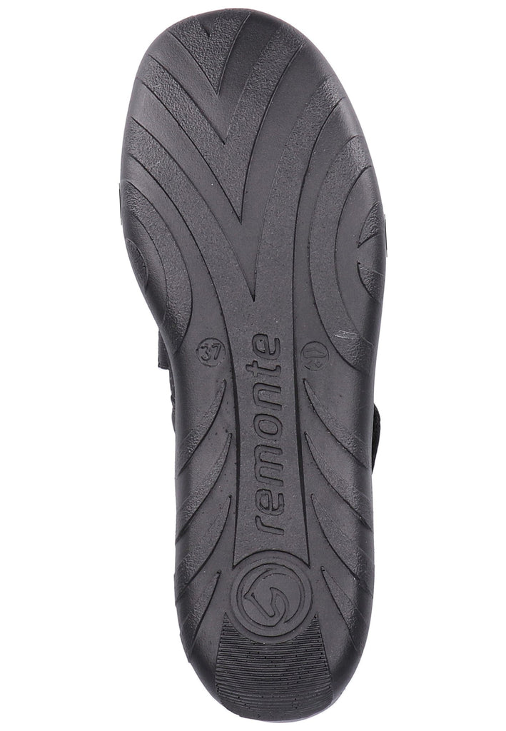 Remonte Ballerinas Lederimitat Schwarz