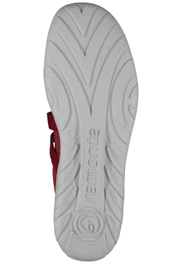 Remonte Ballerinas Lederimitat/Textil Rot/Silber