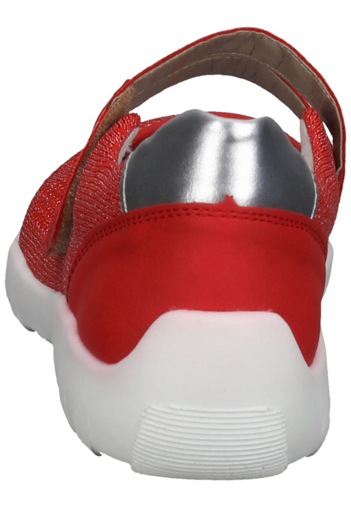 Remonte Ballerinas Lederimitat/Textil Rot/Silber