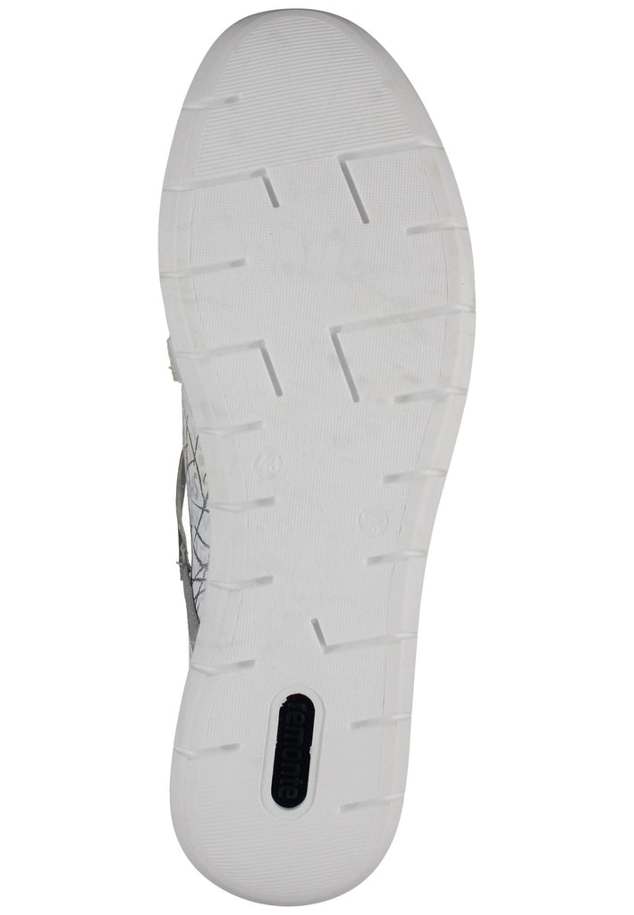 Remonte Ballerinas Lederimitat Weiß/Silber