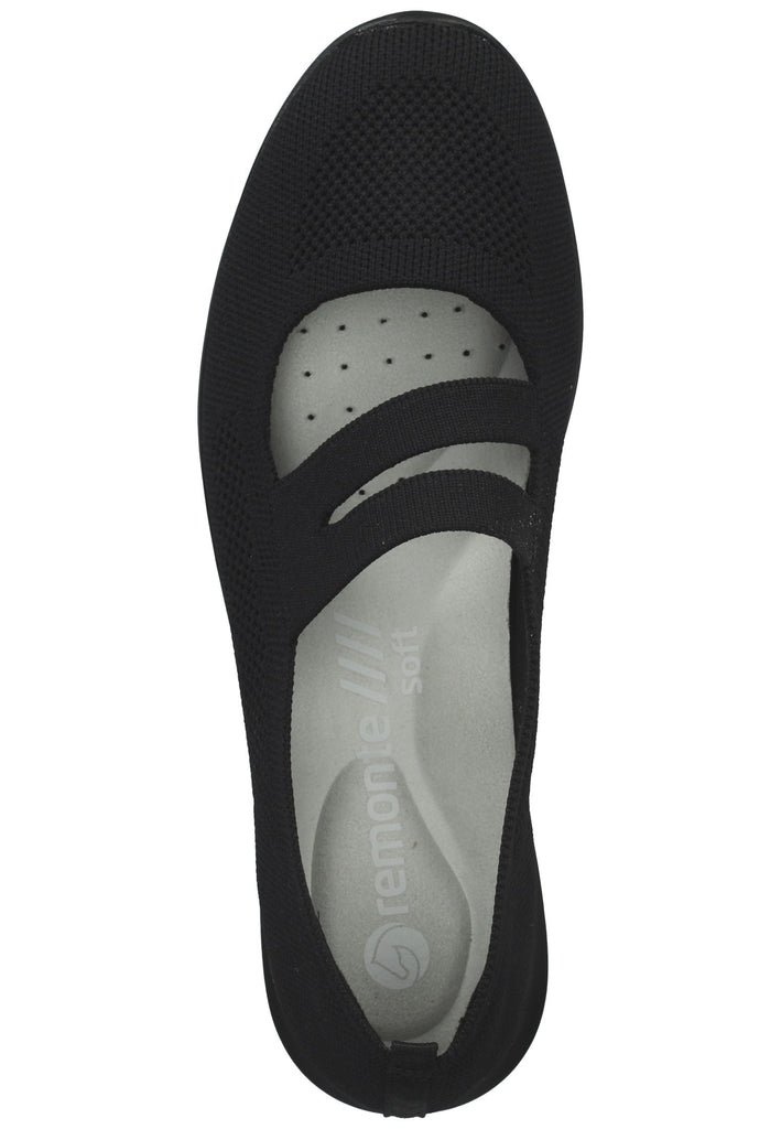 Remonte Ballerinas Textil Schwarz