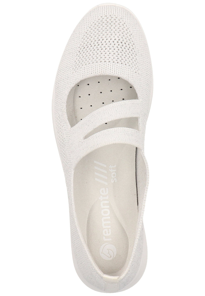 Remonte Ballerinas Textil Weiß