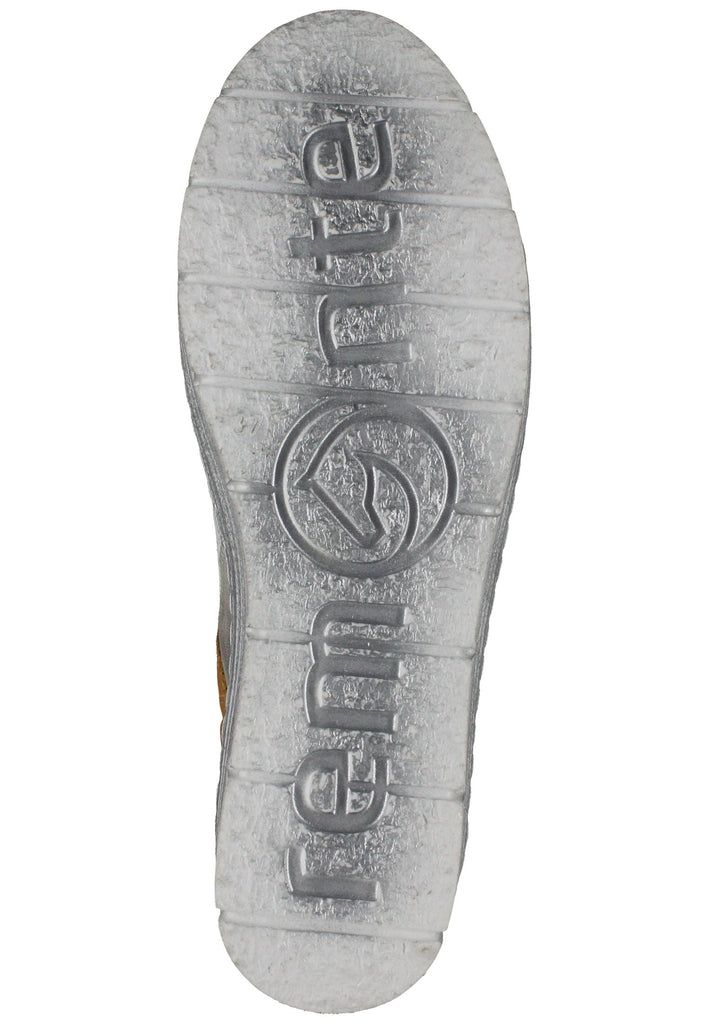 Remonte Halbschuhe Glattleder Weiß/Gelb