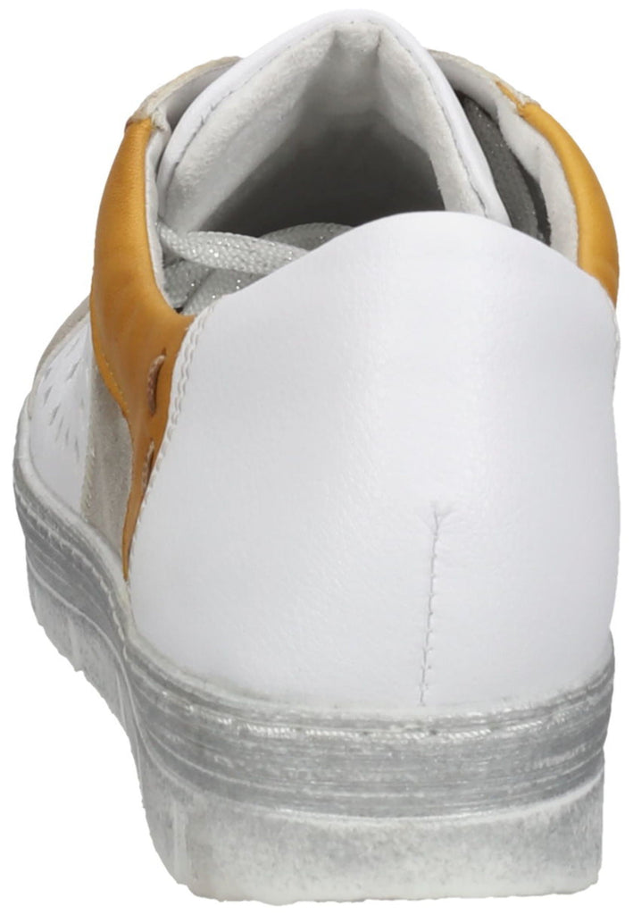 Remonte Halbschuhe Glattleder Weiß/Gelb