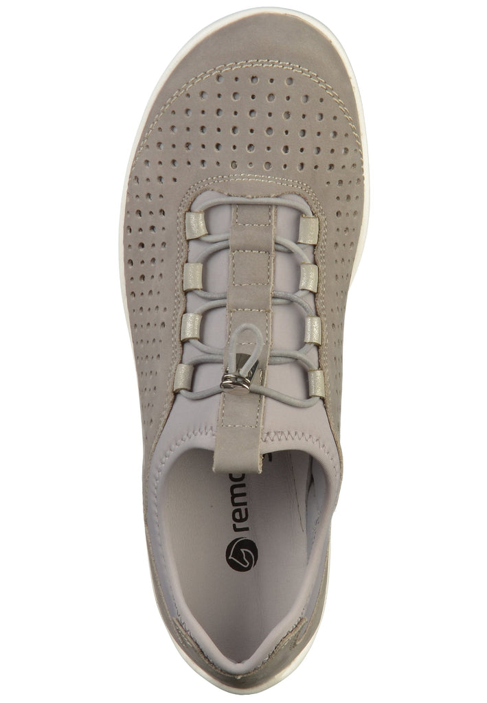 Remonte Halbschuhe Leder/Textil Grau