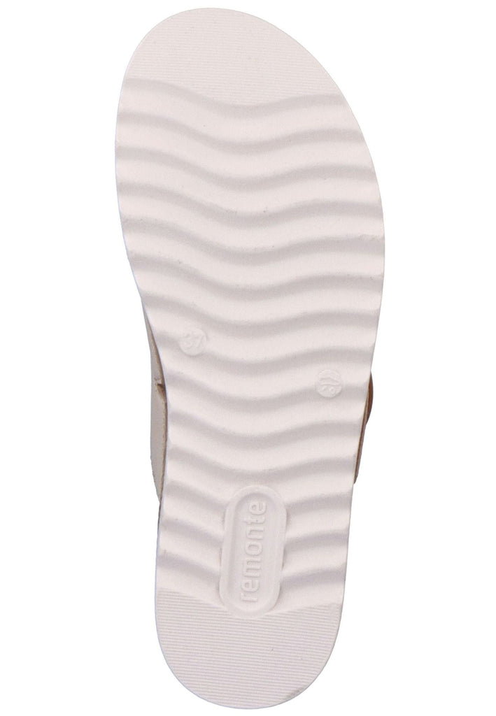 Remonte Pantoletten Glattleder Beige