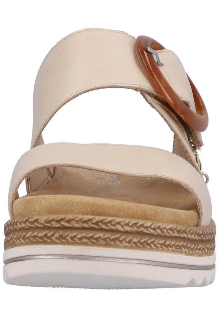 Remonte Pantoletten Glattleder Beige