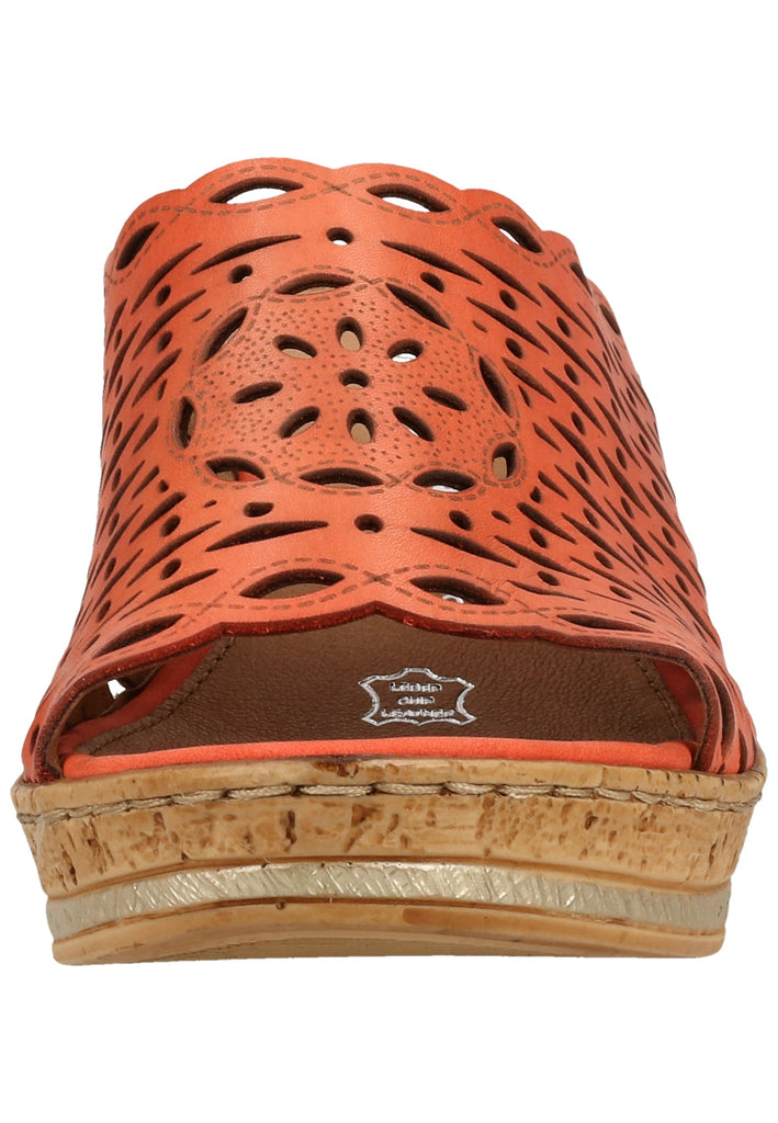 Remonte Pantoletten Glattleder Coral