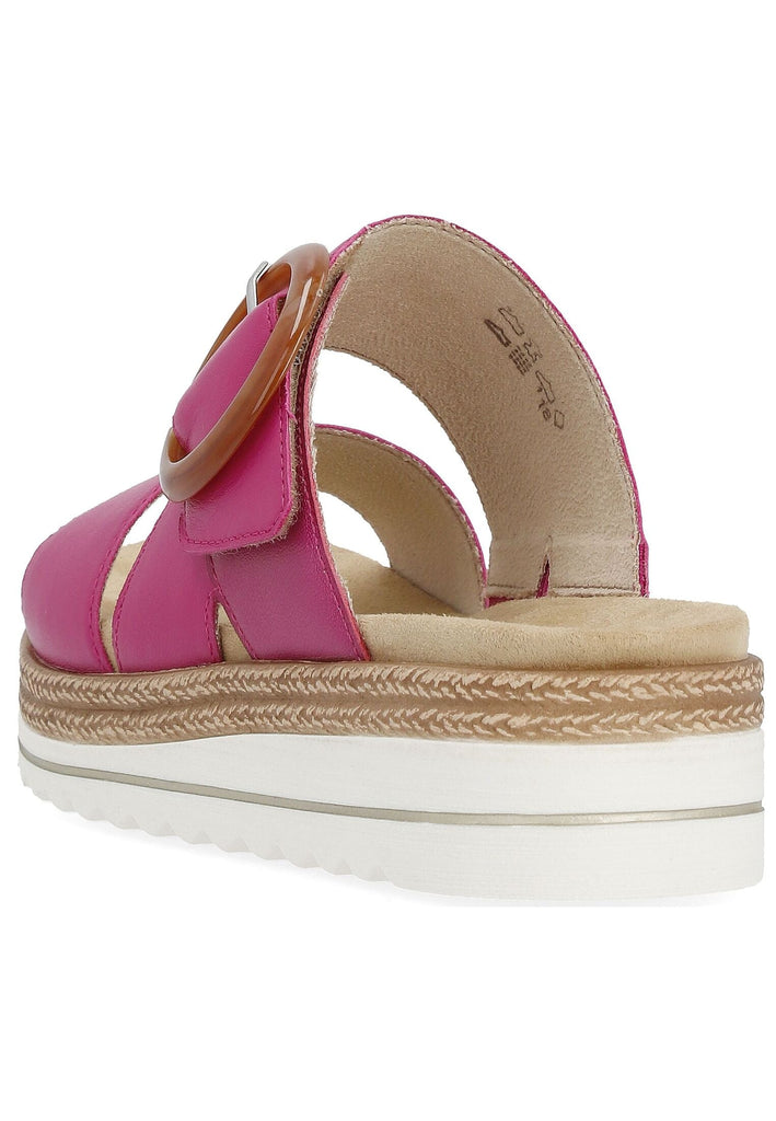 Remonte Pantoletten Glattleder Fuchsia