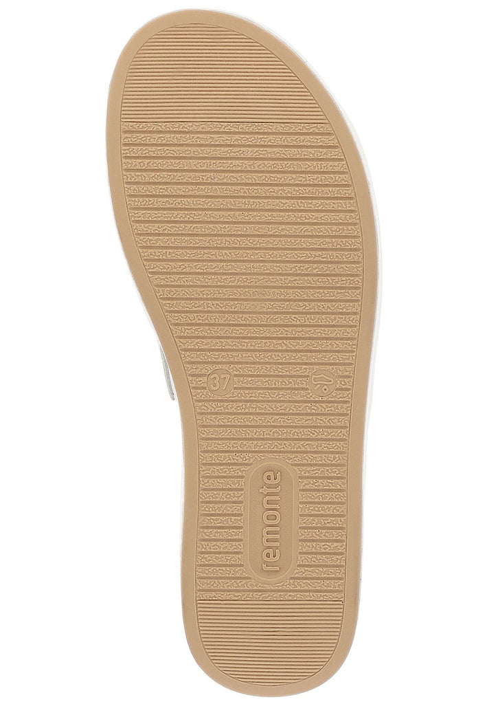 Remonte Pantoletten Glattleder Hellbeige