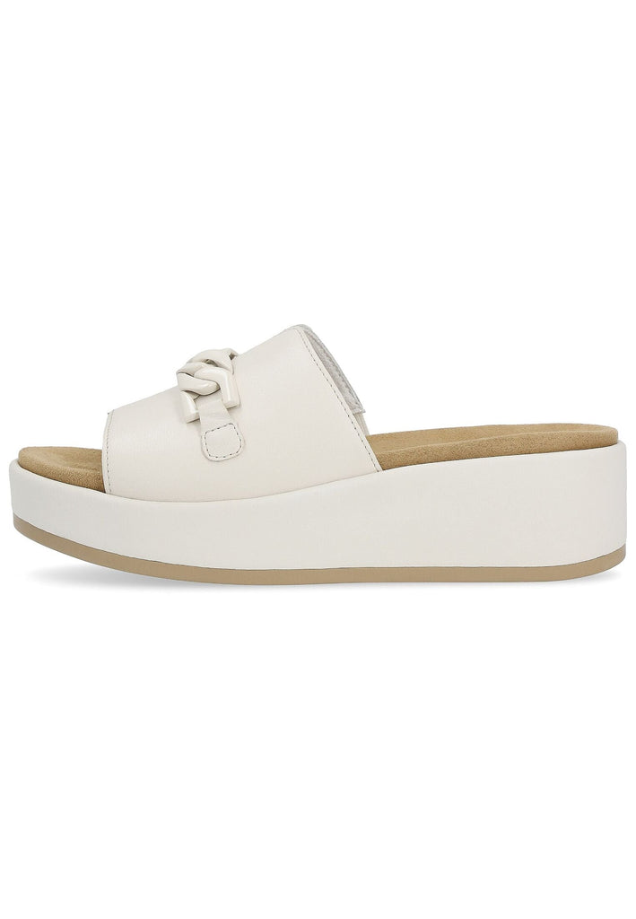 Remonte Pantoletten Glattleder Hellbeige
