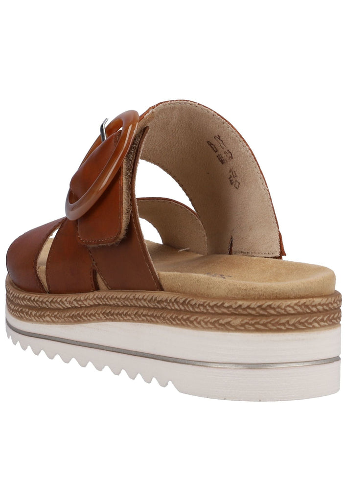 Remonte Pantoletten Glattleder Muskat