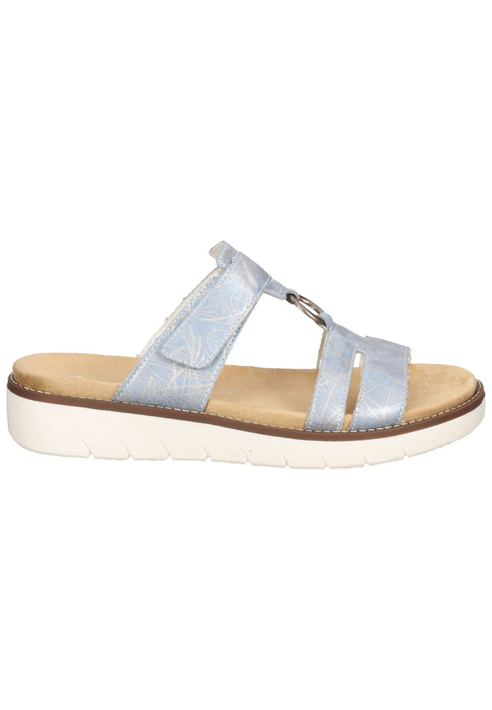 Remonte Pantoletten Lederimitat Blau