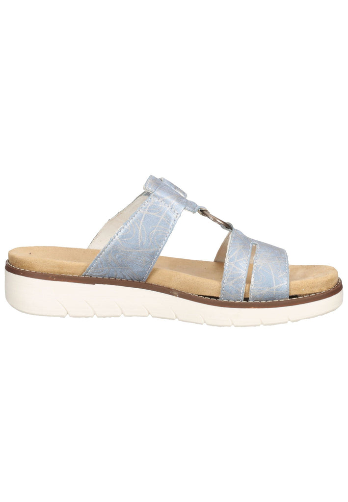 Remonte Pantoletten Lederimitat Blau