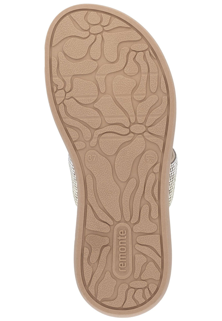 Remonte Pantoletten Lederimitat Cream