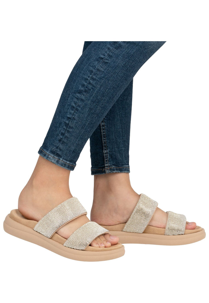 Remonte Pantoletten Lederimitat Cream