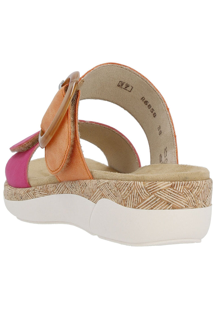 Remonte Pantoletten Lederimitat Magenta