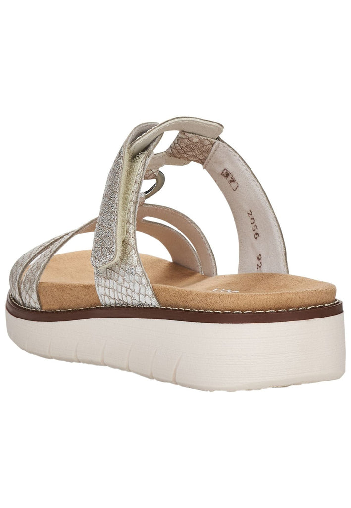 Remonte Pantoletten Lederimitat Weiß