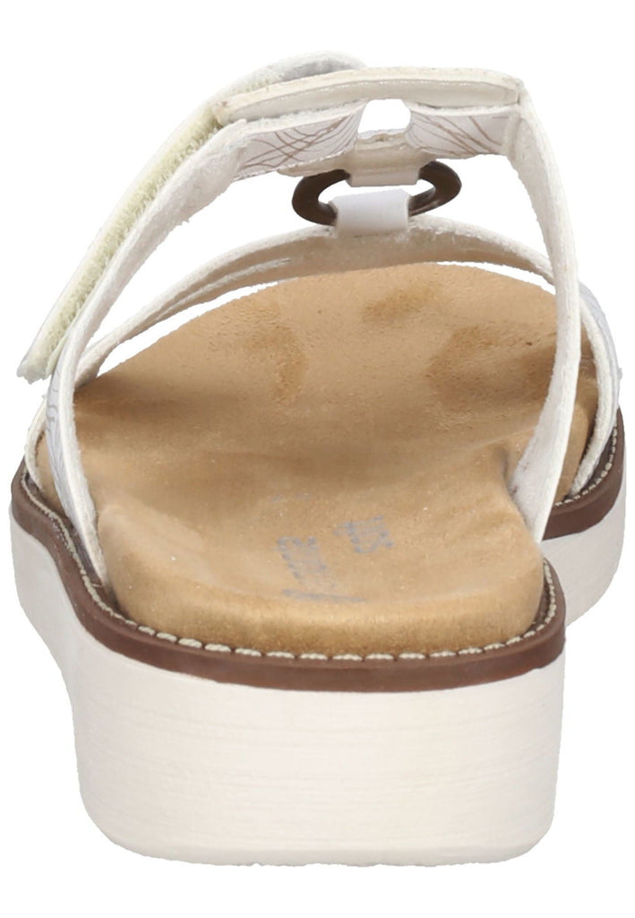 Remonte Pantoletten Lederimitat Weiß