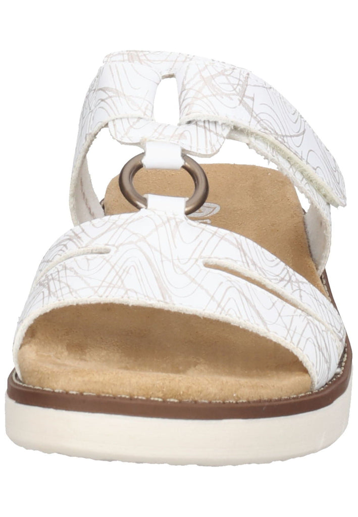 Remonte Pantoletten Lederimitat Weiß