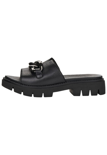 Pantoletten Remonte Pantoletten Leder Schwarz