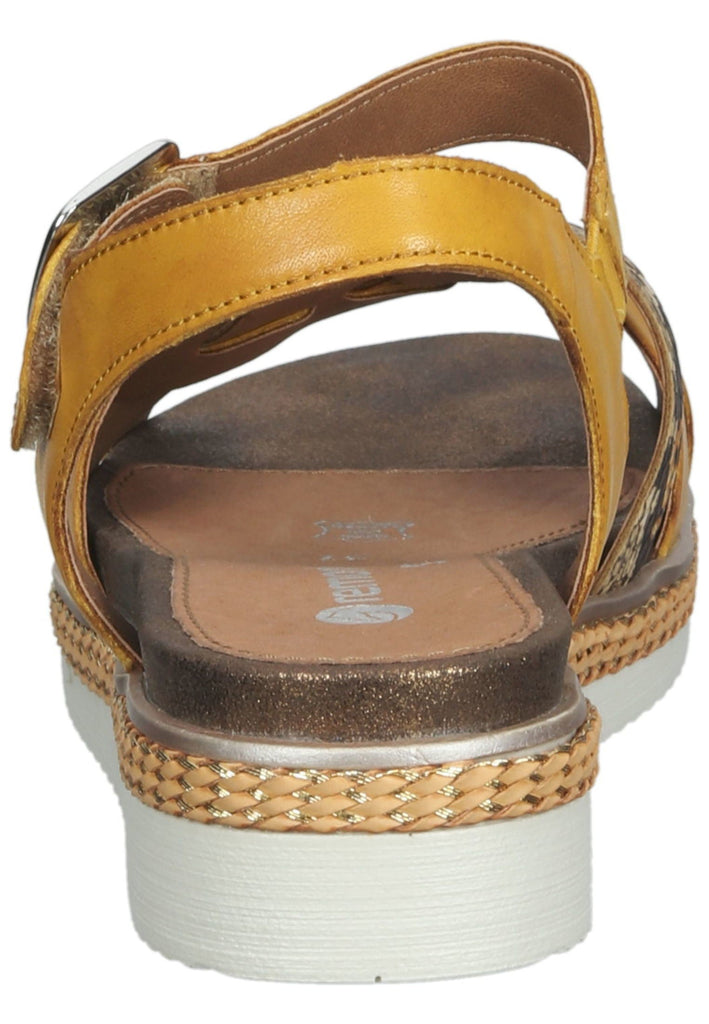 Remonte Sandalen Glattleder Gelb