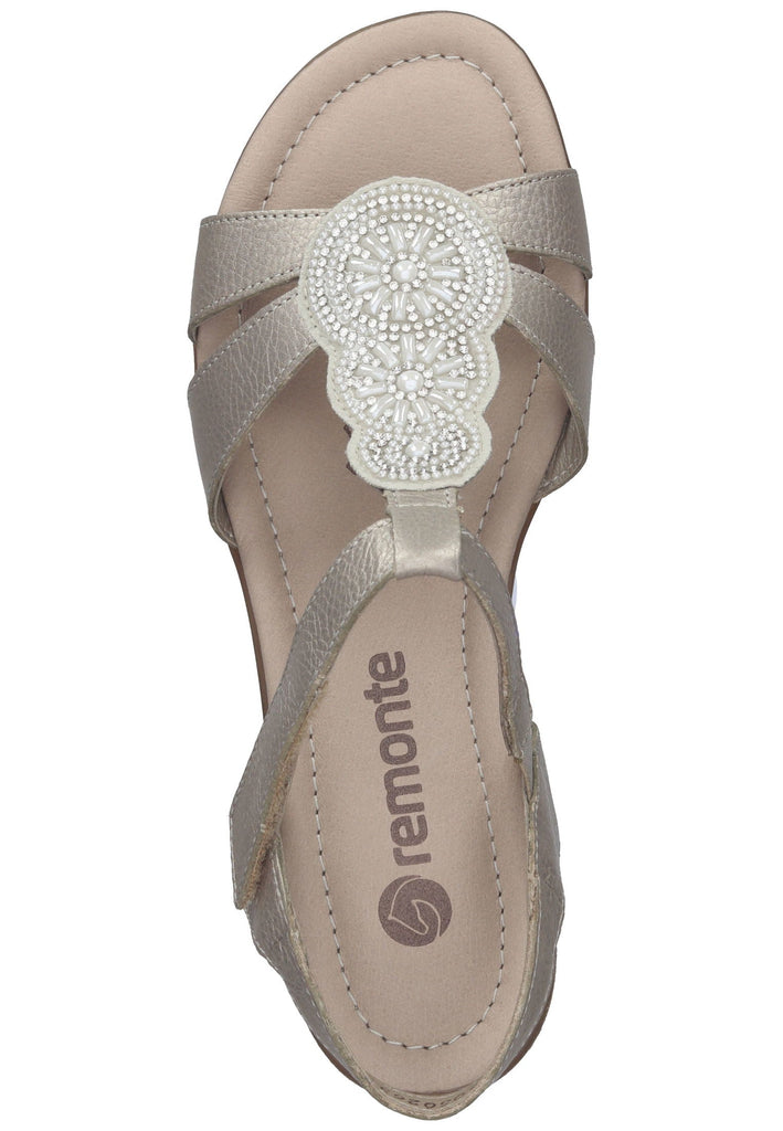 Remonte Sandalen Glattleder Gold