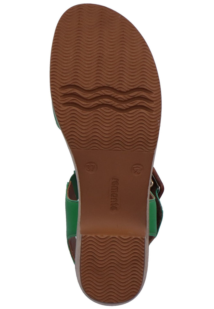 Remonte Sandalen Glattleder Grün