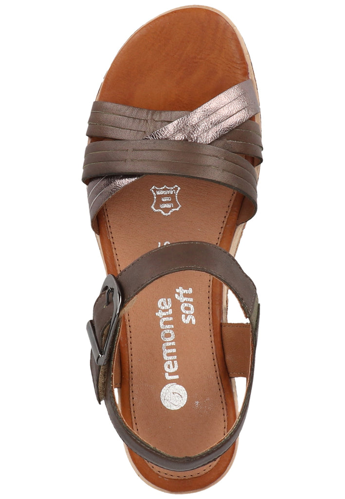 Remonte Sandalen Glattleder Grün