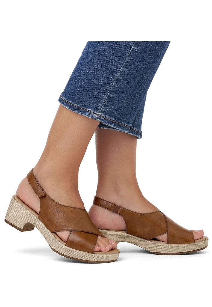 Remonte Sandalen Glattleder Muskat