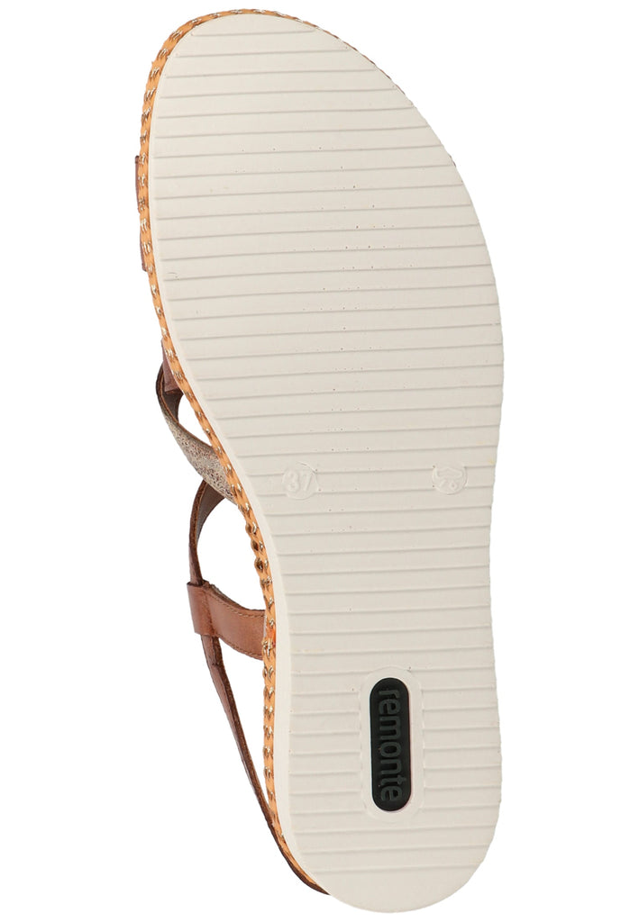 Remonte Sandalen Glattleder Muskat