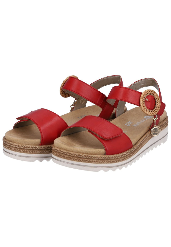 Remonte Sandalen Glattleder Rot