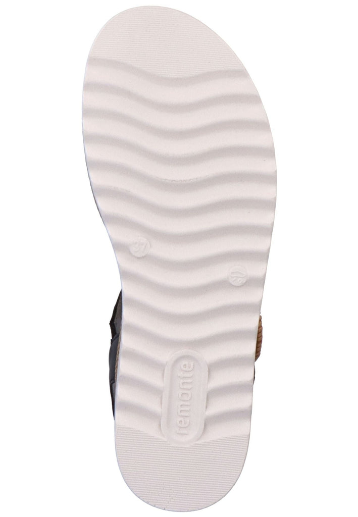 Remonte Sandalen Glattleder Schwarz