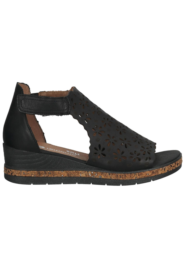 Remonte Sandalen Glattleder Schwarz