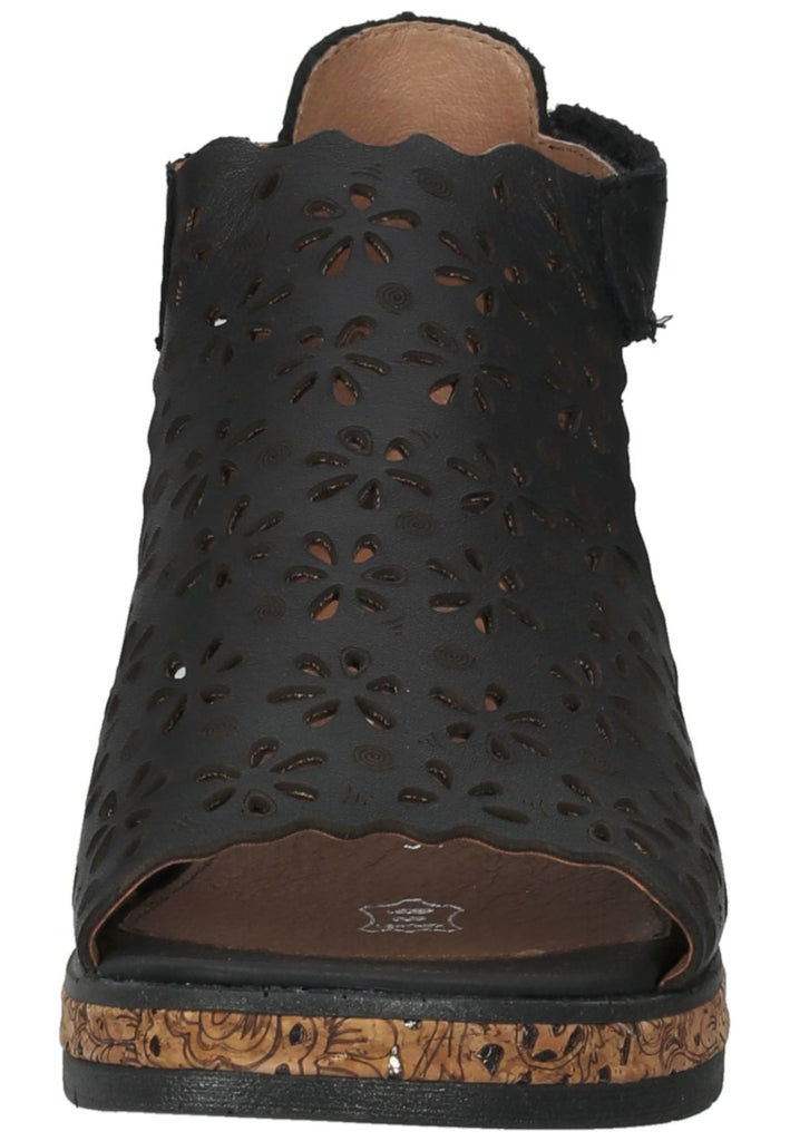 Remonte Sandalen Glattleder Schwarz