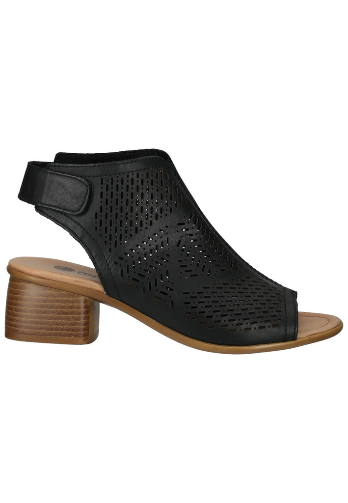 Remonte Sandalen Glattleder Schwarz