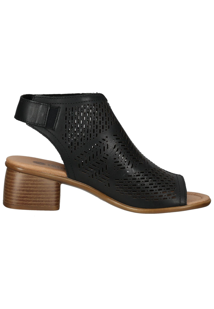 Remonte Sandalen Glattleder Schwarz