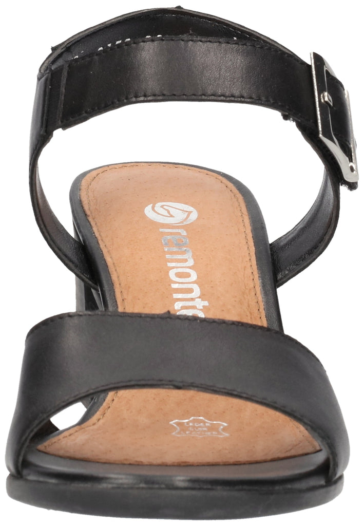 Remonte Sandalen Glattleder Schwarz