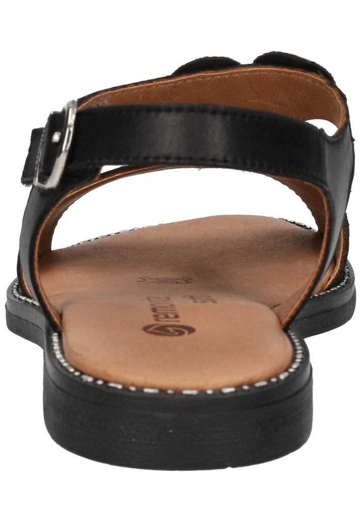 Remonte Sandalen Glattleder Schwarz/Grau