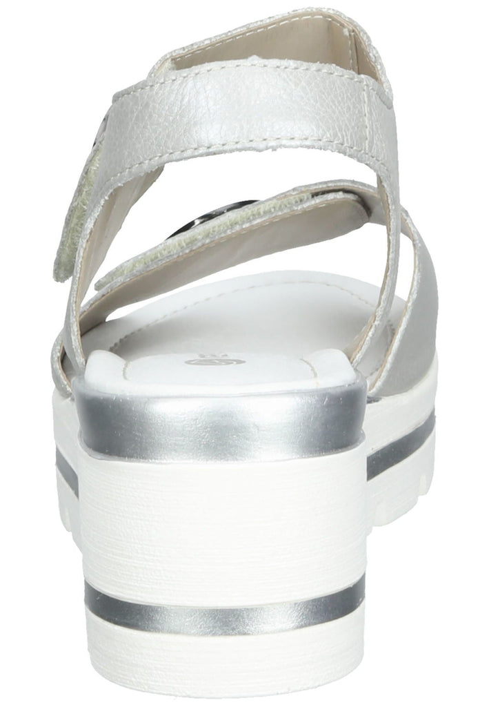 Remonte Sandalen Glattleder Silber