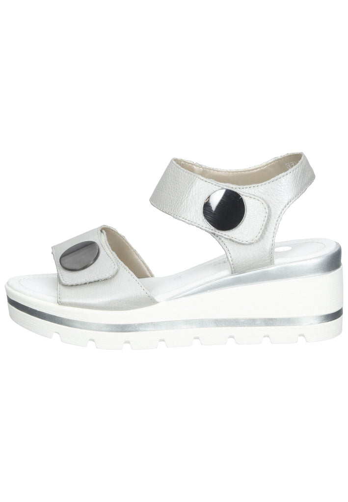 Remonte Sandalen Glattleder Silber