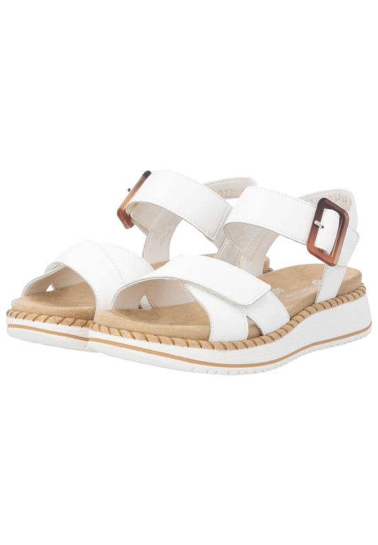 Remonte Sandalen Glattleder Weiß