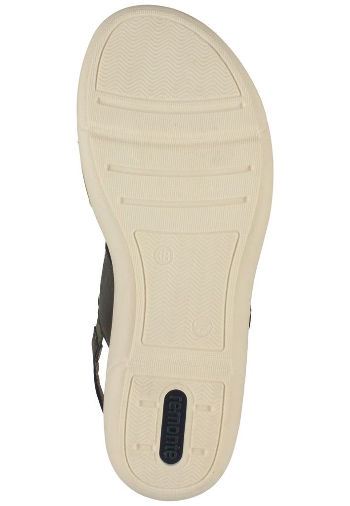 Remonte Sandalen Glattleder Weiß/Grün