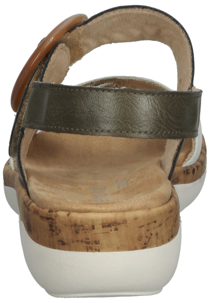 Remonte Sandalen Glattleder Weiß/Grün