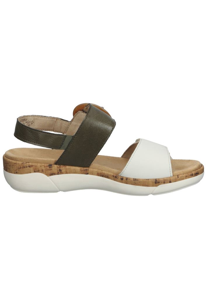Remonte Sandalen Glattleder Weiß/Grün