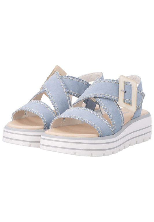 Remonte Sandalen Leder Aqua