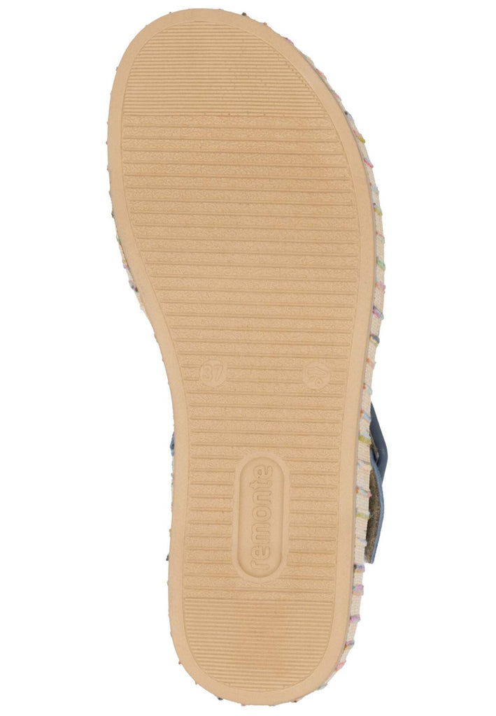Remonte Sandalen Leder Blau