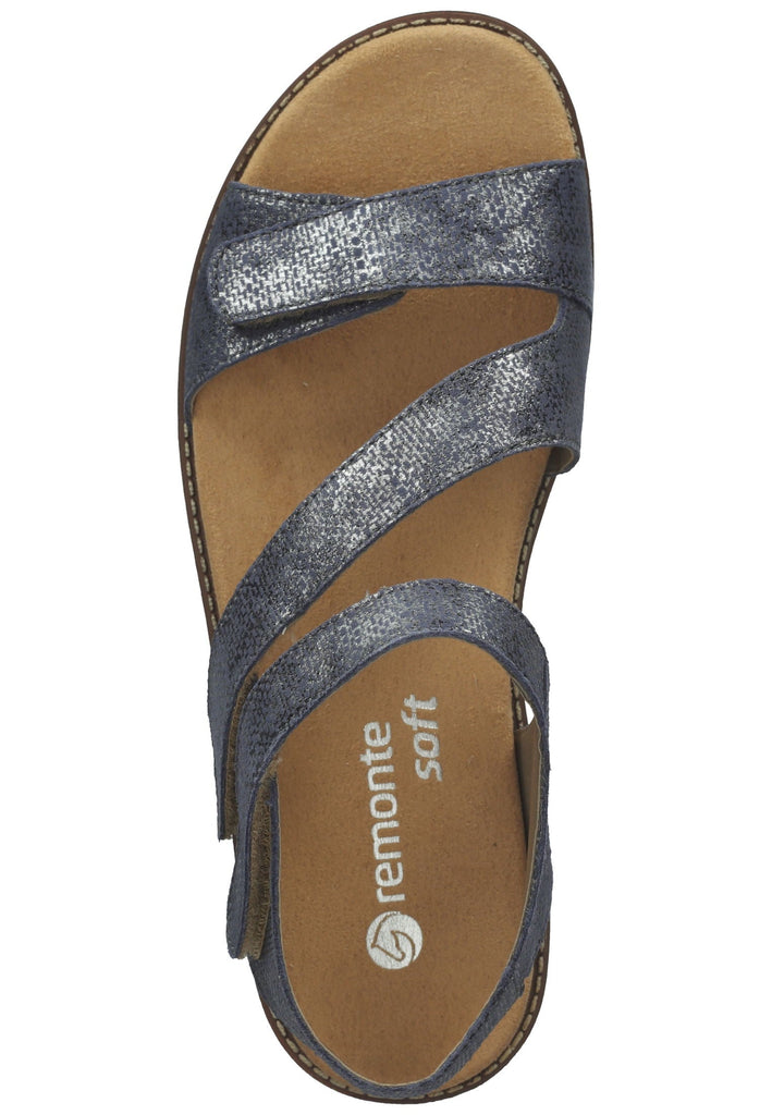 Remonte Sandalen Leder Blau