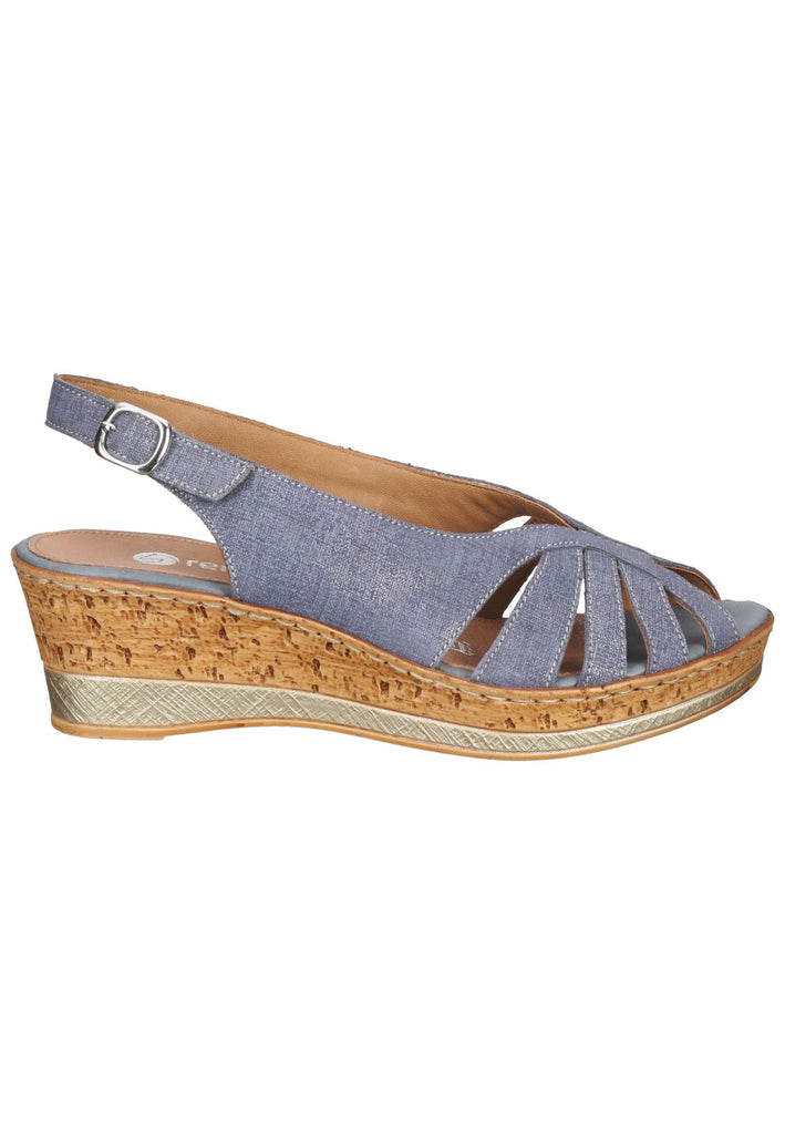 Remonte Sandalen Leder Blau
