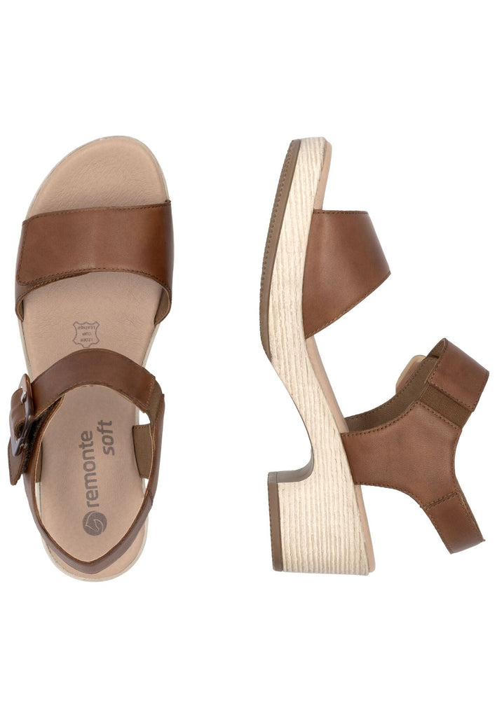 Remonte Sandalen Leder Braun